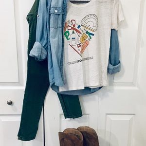 J.Crew Women’s Denim Button Down Shirt